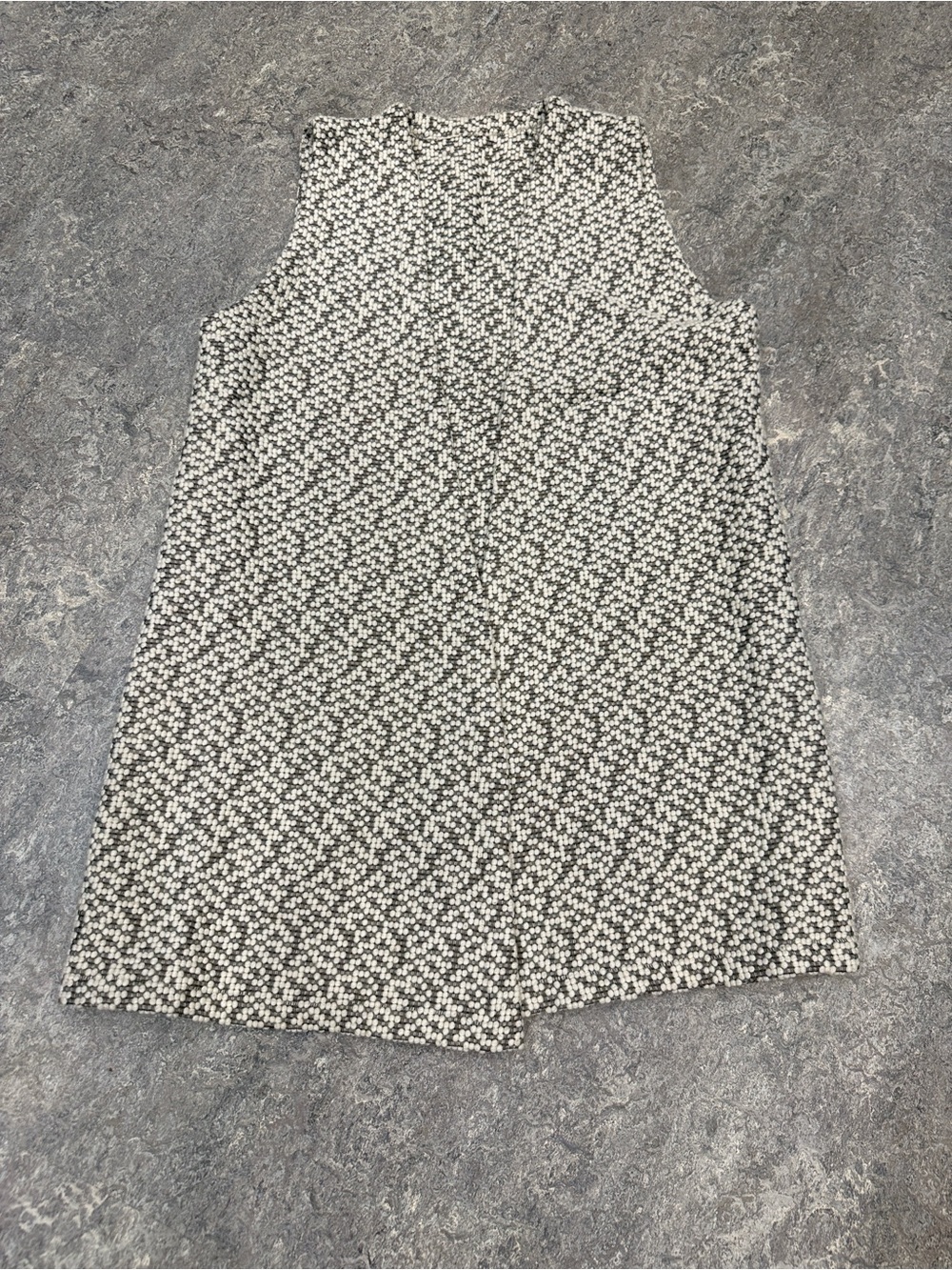 Babette SF Chunky Tweed Open Front Vest OOAK Sample! Art to Wear Quirky